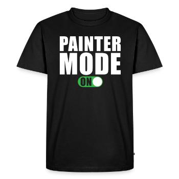 Painter Mode A painter and varnisher - Men's Premium Organic T-Shirt - black - Front - Nico (187cm)