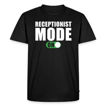 Receptionist Mode A Hotel Specialist Hotel Manager - Men's Premium Organic T-Shirt - black - Front - Nico (187cm)