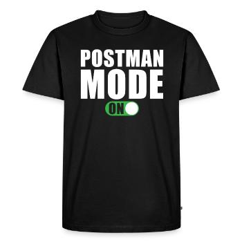 Mode Facteur Un cadeau de facteur - T-shirt Premium bio Homme - noir - Devant - Nico (187cm)