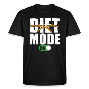 Régime disant Mode de régime sur - T-shirt Premium bio Homme - noir - Devant - Nico (187cm)