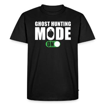Ghost Hunter Spell Ghost Hunt Mode On - Men's Premium Organic T-Shirt - black - Front - Nico (187cm)