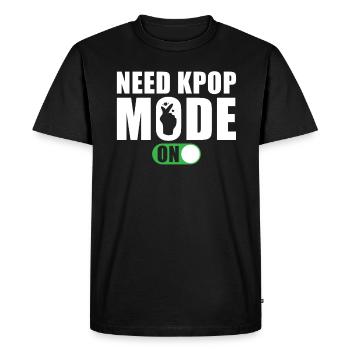 Besoin du mode Kpop - T-shirt Premium bio Homme - noir - Devant - Nico (187cm)