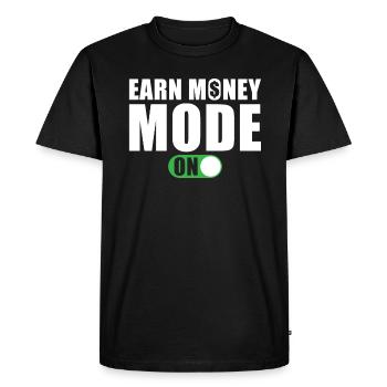 Mode Gagner de l’argent sur - T-shirt Premium bio Homme - noir - Devant - Nico (187cm)