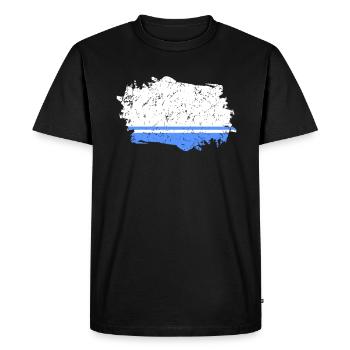 Altai Republic Flag - Men's Premium Organic T-Shirt - black - Front - Nico (187cm)