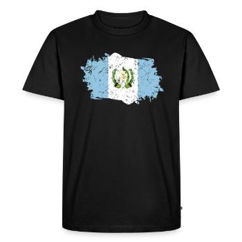 Guatemala Flag Grunge Guatemala Flag - T-shirt Premium bio Homme - noir - Devant - Nico (187cm)