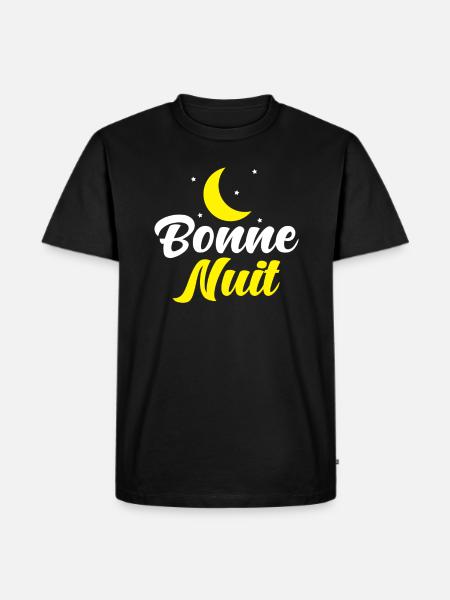 Bonne Nuit Frans Welterusten - Mannen Premium Bio T-shirt - zwart