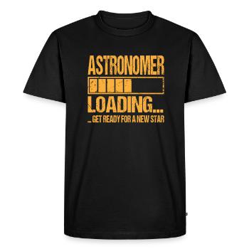Formation d’astronome - T-shirt Premium bio Homme - noir - Devant - Nico (187cm)