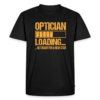 Optician loading Optician training - Men's Premium Organic T-Shirt - black - Front - Nico (187cm)
