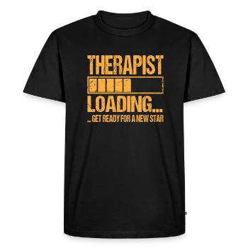 Formation de thérapeute de chargement de thérapeute - T-shirt Premium bio Homme - noir - Devant - Nico (187cm)