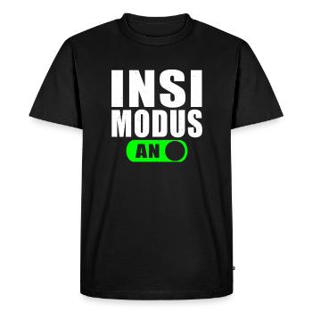 Insi Mode On - Men's Premium Organic T-Shirt - black - Front - Nico (187cm)