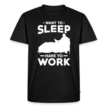 Home Office Saying - Men's Premium Organic T-Shirt - black - Front - Nico (187cm)