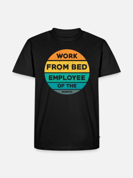 Home Office Spruch - Männer Premium Bio T-Shirt - Schwarz