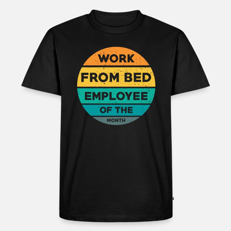 Home Office Spruch - Männer Premium Bio T-Shirt - Schwarz