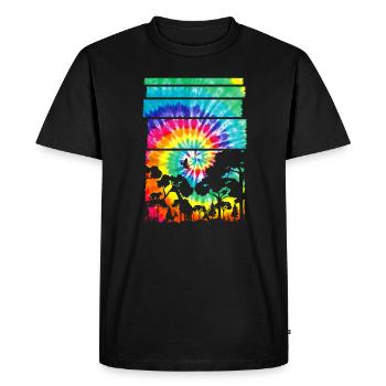 Afrique Safari Savannah - T-shirt Premium bio Homme - noir - Devant - Nico (187cm)