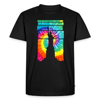 New York Souvenir Statue of Liberty - Men's Premium Organic T-Shirt - black - Front - Nico (187cm)