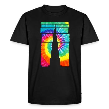 Dubai Souvenir Burj Khalifa - Men's Premium Organic T-Shirt - black - Front - Nico (187cm)
