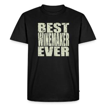 Best Winemaker ever Winemaker Gift - Men's Premium Organic T-Shirt - black - Front - Nico (187cm)