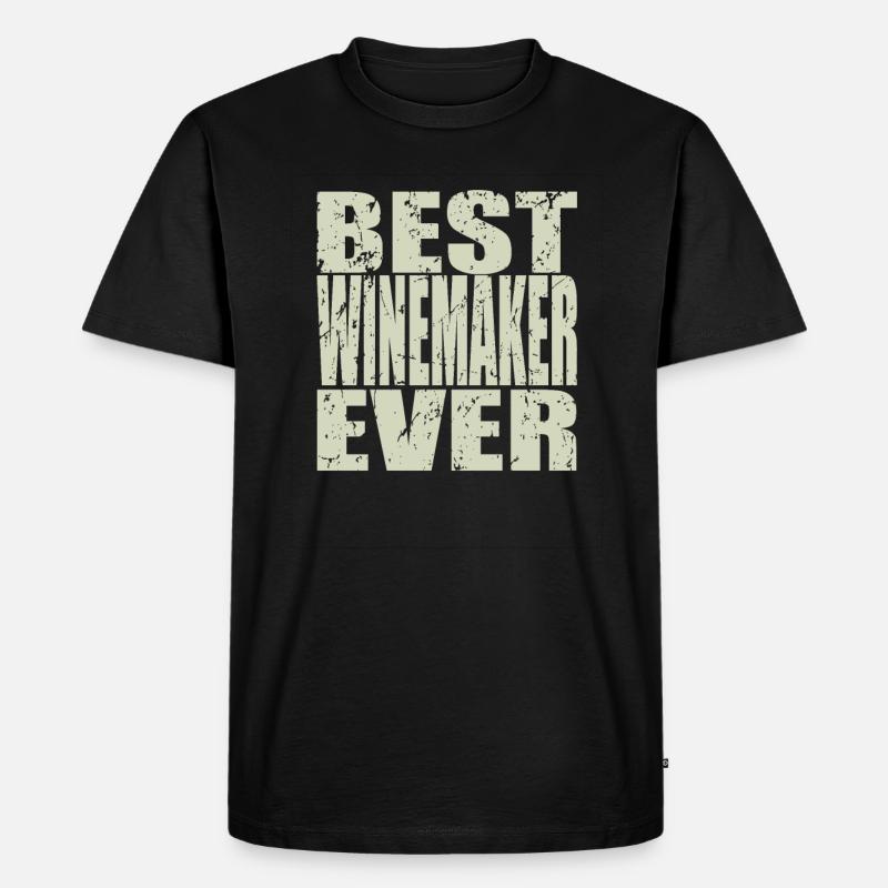 Best Winzer ever Winzer Geschenk - Männer Premium Bio T-Shirt - Schwarz
