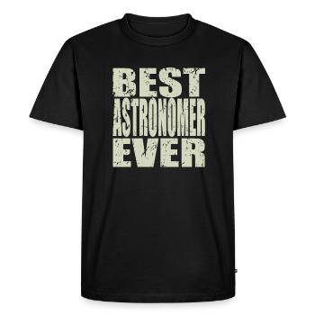 Meilleur astronome de tous les temps AstronomEr Gift - T-shirt Premium bio Homme - noir - Devant - Nico (187cm)