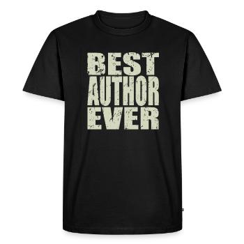 Meilleur auteur de tous les temps Cadeau d’auteur - T-shirt Premium bio Homme - noir - Devant - Nico (187cm)