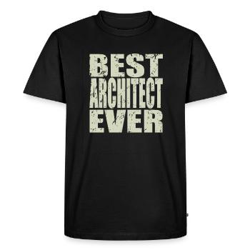 Best Architect ever Architect Gift - Men's Premium Organic T-Shirt - black - Front - Nico (187cm)