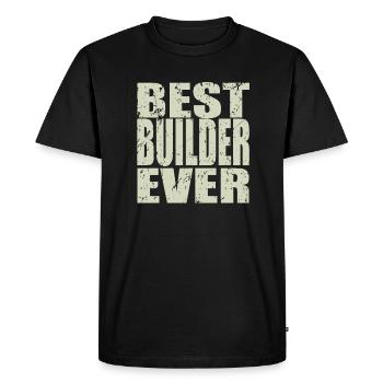 Meilleur travailleur de la construction de tous les temps Cadeau de travailleur de la construction - T-shirt Premium bio Homme - noir - Devant - Nico (187cm)