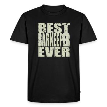 Best Bartender ever Bartender Gift - Men's Premium Organic T-Shirt - black - Front - Nico (187cm)