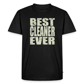 Best Cleaner ever Cleaner Gift - Men's Premium Organic T-Shirt - black - Front - Nico (187cm)