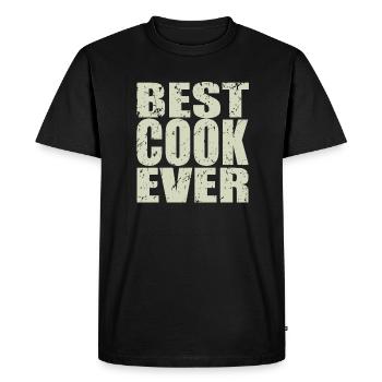 Best Chef ever Koch Gift - Men's Premium Organic T-Shirt - black - Front - Nico (187cm)