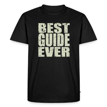 Best Guide ever Guide Gift - Men's Premium Organic T-Shirt - black - Front - Nico (187cm)