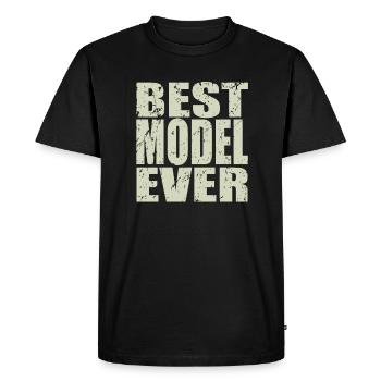 Best Model ever Model Gift - Men's Premium Organic T-Shirt - black - Front - Nico (187cm)