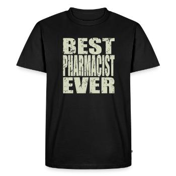 Best Pharmacist ever - Men's Premium Organic T-Shirt - black - Front - Nico (187cm)