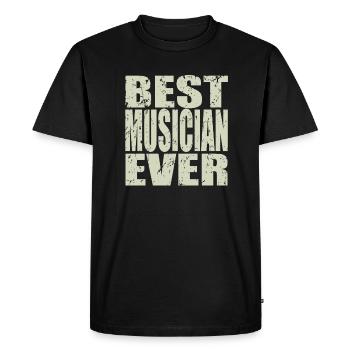 Meilleur musicien de tous les temps Cadeau de musicien - T-shirt Premium bio Homme - noir - Devant - Nico (187cm)
