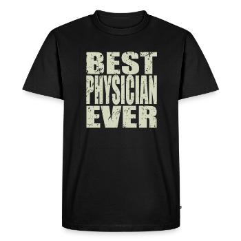 Best Physicist ever Physicist Gift - Men's Premium Organic T-Shirt - black - Front - Nico (187cm)