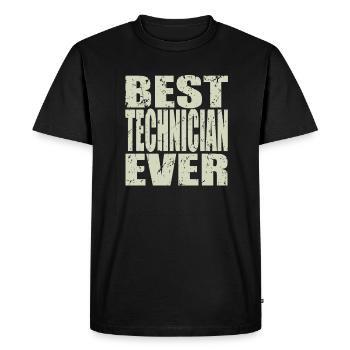 Meilleur technicien de tous les temps Cadeau de technicien - T-shirt Premium bio Homme - noir - Devant - Nico (187cm)