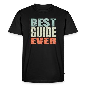 Best Guide ever Guide Gift - Men's Premium Organic T-Shirt - black - Front - Nico (187cm)
