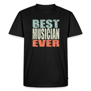 Meilleur musicien de tous les temps Cadeau de musicien - T-shirt Premium bio Homme - noir - Devant - Nico (187cm)
