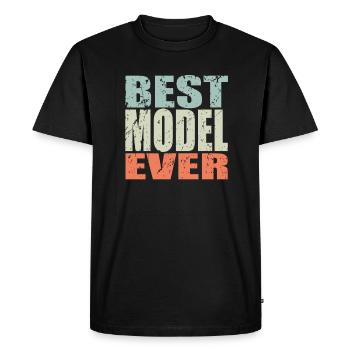 Meilleur modèle de cadeau de modèle - T-shirt Premium bio Homme - noir - Devant - Nico (187cm)