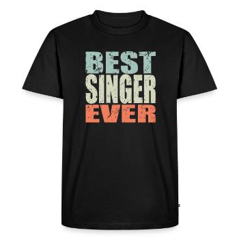 Meilleur chanteur de tous les temps - T-shirt Premium bio Homme - noir - Devant - Nico (187cm)