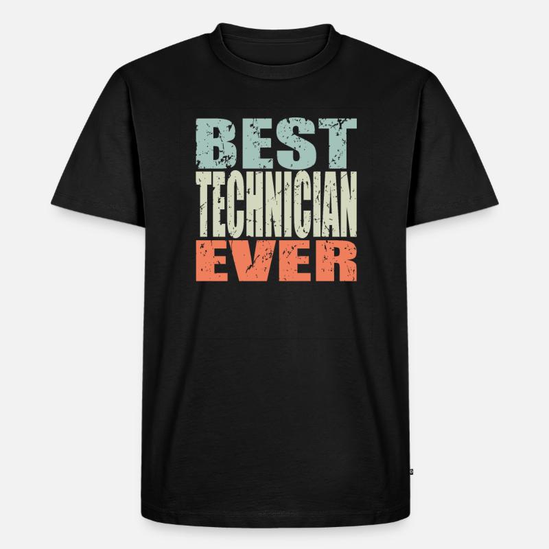Best Techniker ever Techniker Geschenk - Männer Premium Bio T-Shirt - Schwarz