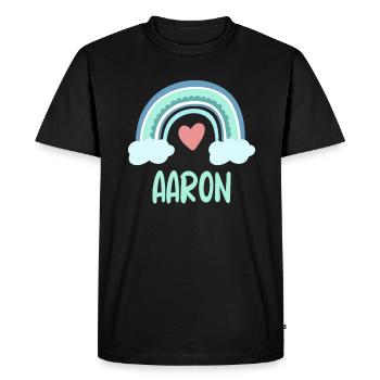 Aaron Nom Rainbow Baby - T-shirt Premium bio Homme - noir - Devant - Nico (187cm)