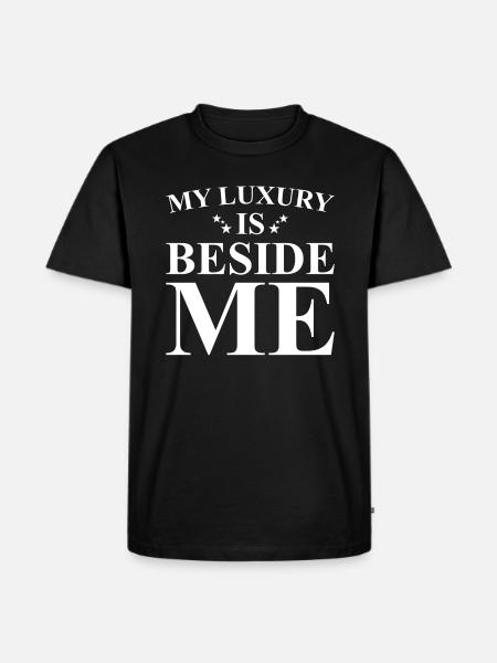 Partner Friend Girlfriend Saying - Men's Premium Organic T-Shirt - black