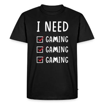 Gaming Gaming Gaming - Men's Premium Organic T-Shirt - black - Front - Nico (187cm)