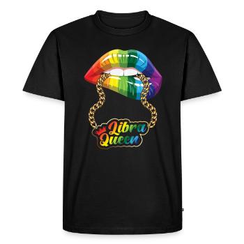 Signe du zodiaque Balance Cadeau Balance - T-shirt Premium bio Homme - noir - Devant - Nico (187cm)