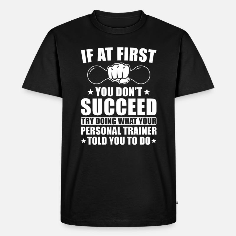Personal Trainer Geschenk - Männer Premium Bio T-Shirt - Schwarz