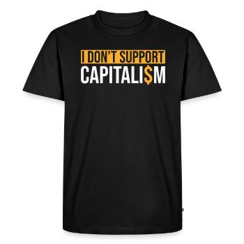 Socialisme Dicton socialiste - T-shirt Premium bio Homme - noir - Devant - Nico (187cm)