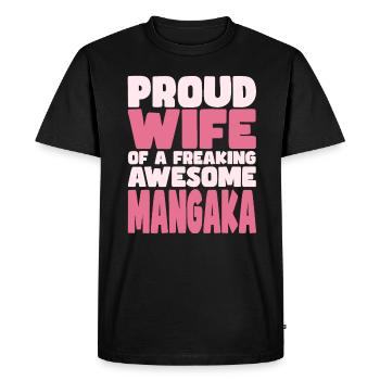 Proud Wife of A Damn Good Mangaka - Men's Premium Organic T-Shirt - black - Front - Nico (187cm)