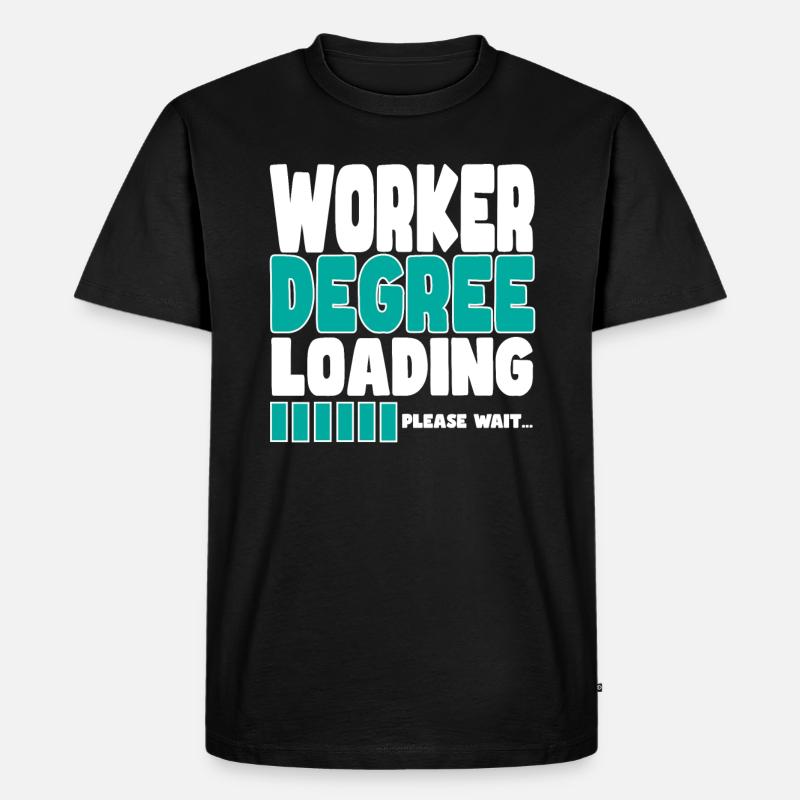 Arbeiter lädt Ausbildung - Männer Premium Bio T-Shirt - Schwarz
