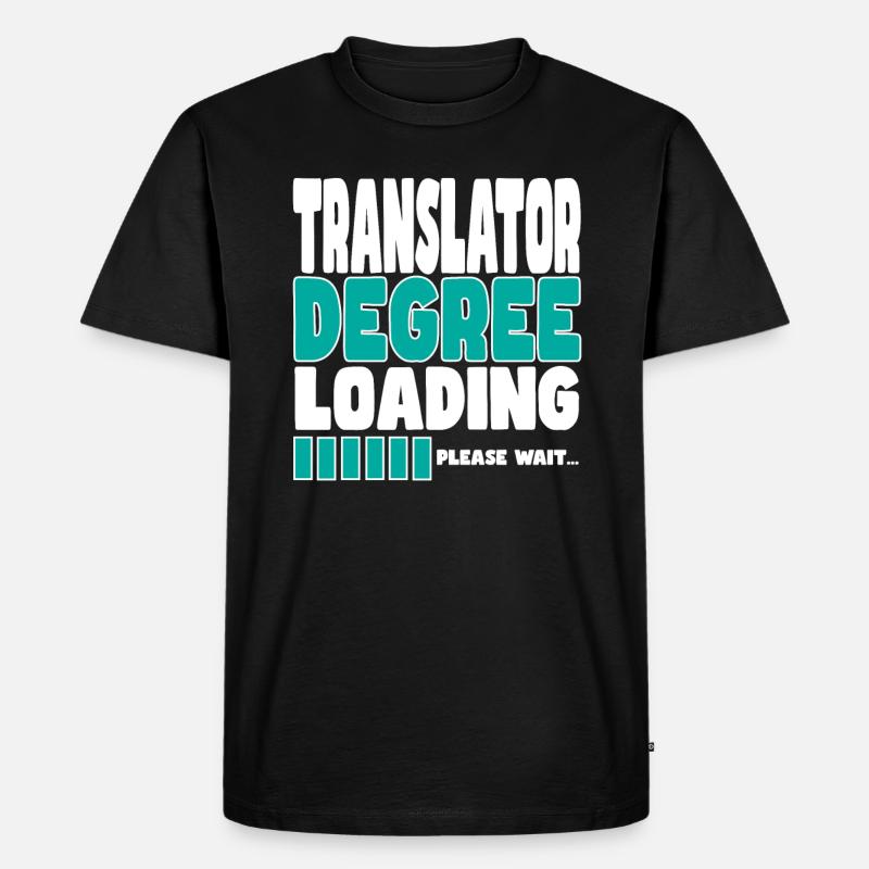 Translator invites training - Men's Premium Organic T-Shirt - black