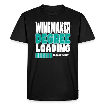 Winemaker invites training - Men's Premium Organic T-Shirt - black - Front - Nico (187cm)